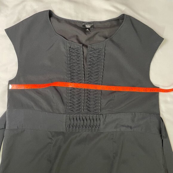 Mossimo Lightweight Sheath Dress Black Short Cap Sleeves Tie Back Size XL - Picture 5 of 10